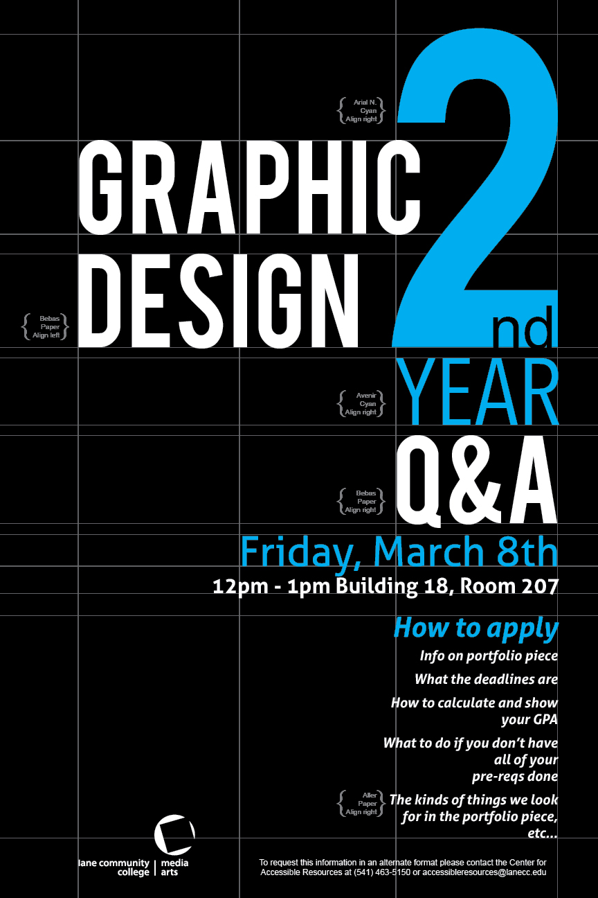 Graphic Design 2nd Year Poster